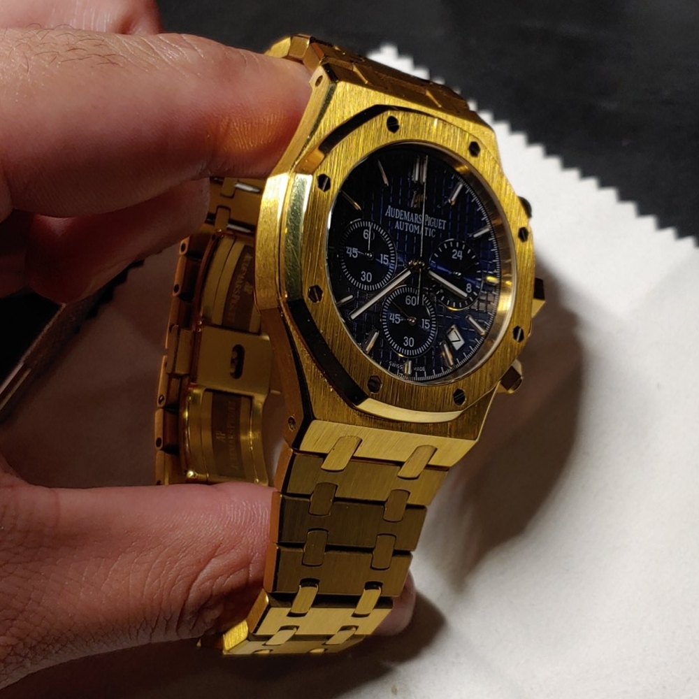 Stainless Steel Chronograph and Date Watch